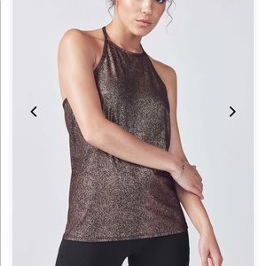 Fabletics black and rose gold outfit NWT